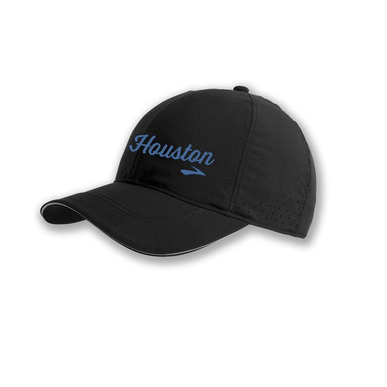 Brooks Sherpa Men's Running Hat - Black/RoyalBlue/Run Houston 13.1 (90231-FGHM)